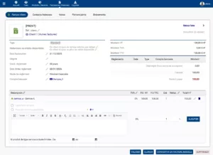 Édition d'une facture